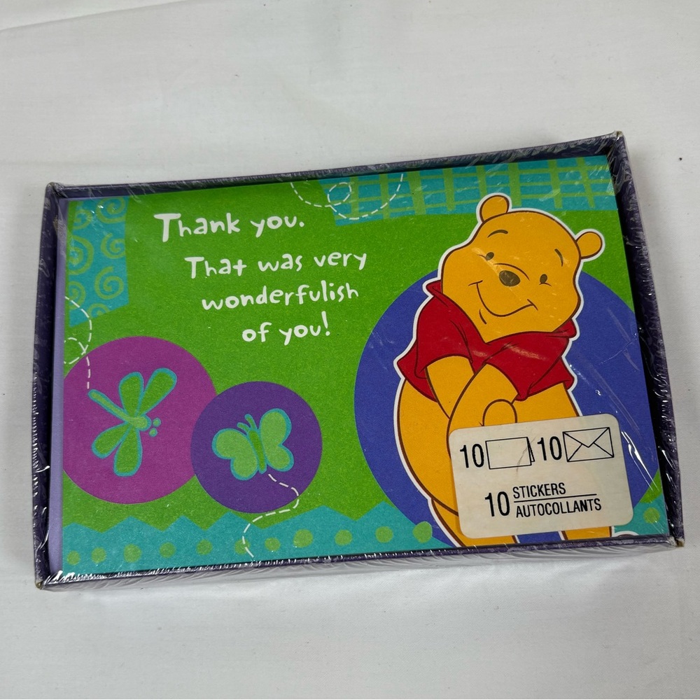 Hallmark Winnie the Pooh Purple Note Set